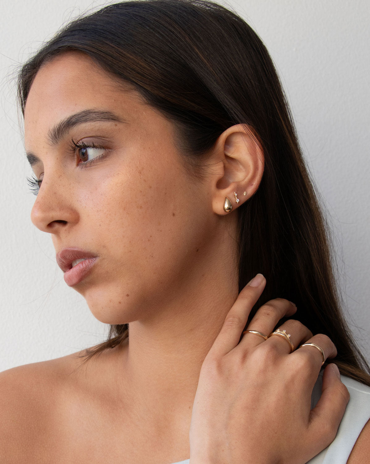 (Pair) Bold Drop Studs