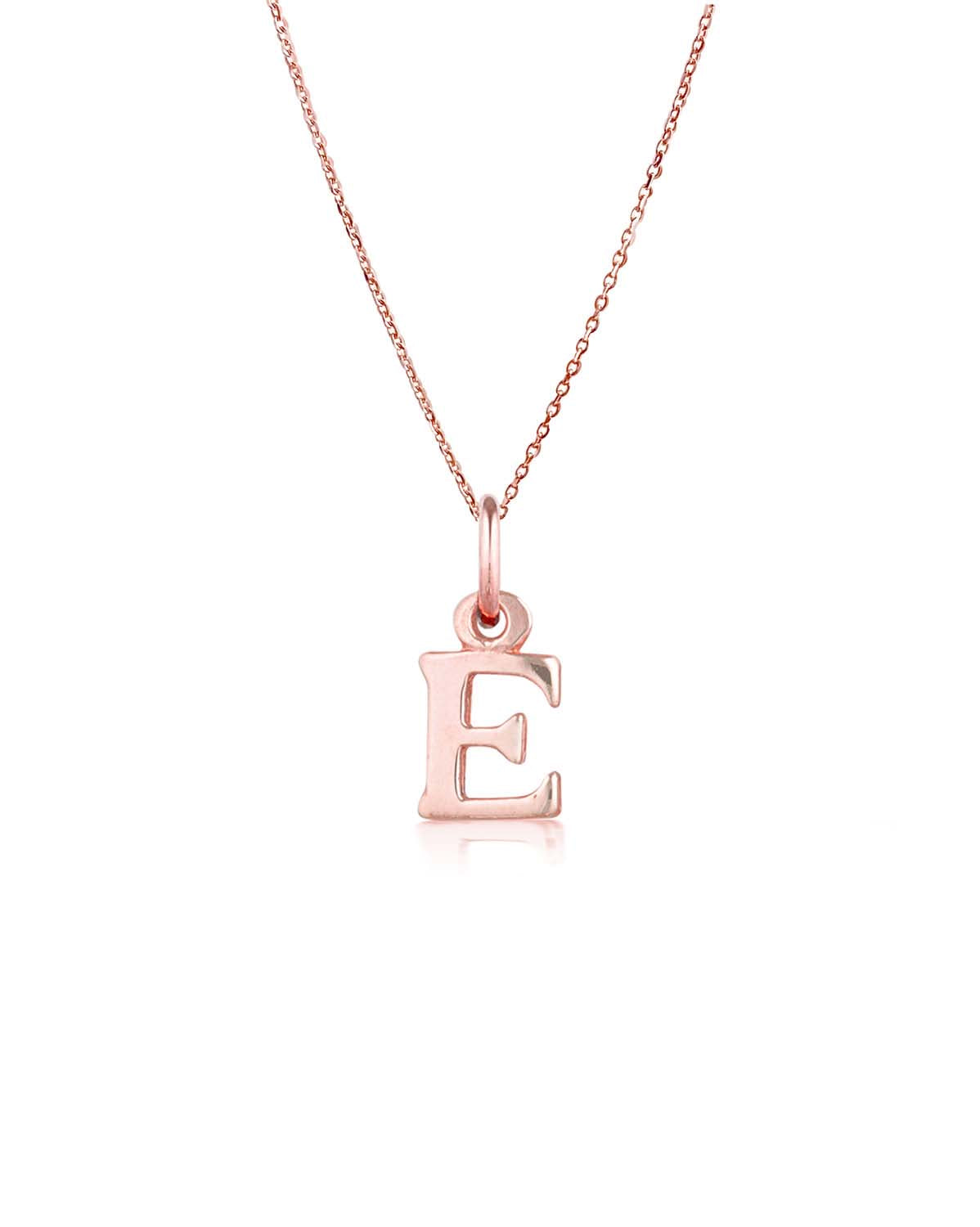Block Letter Necklace (Rose Gold)
