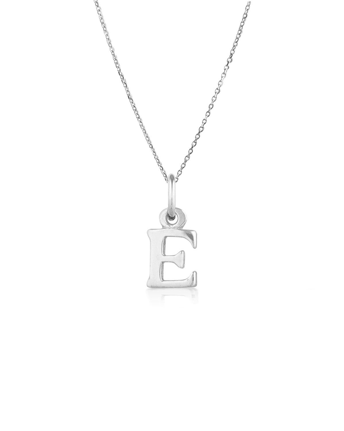 Block Letter Necklace (Silver)