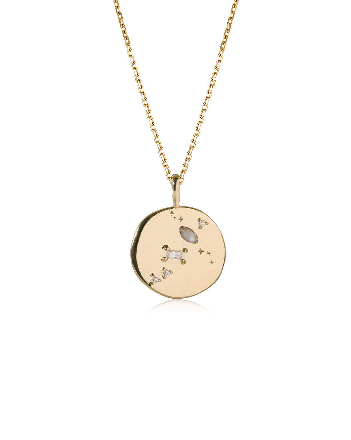 Moonstone Medallion Necklace