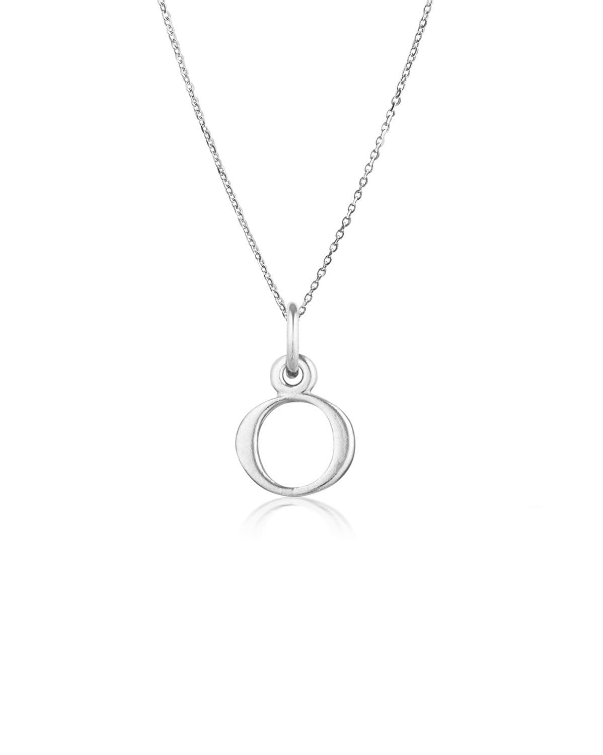 Block Letter Necklace (Silver)