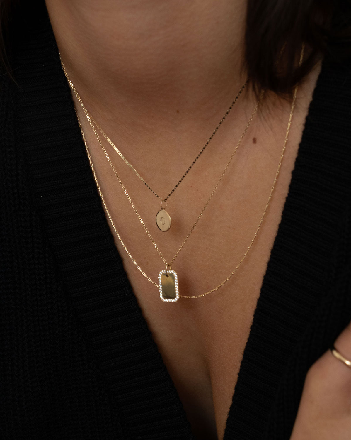 Crystal Tag Pendant