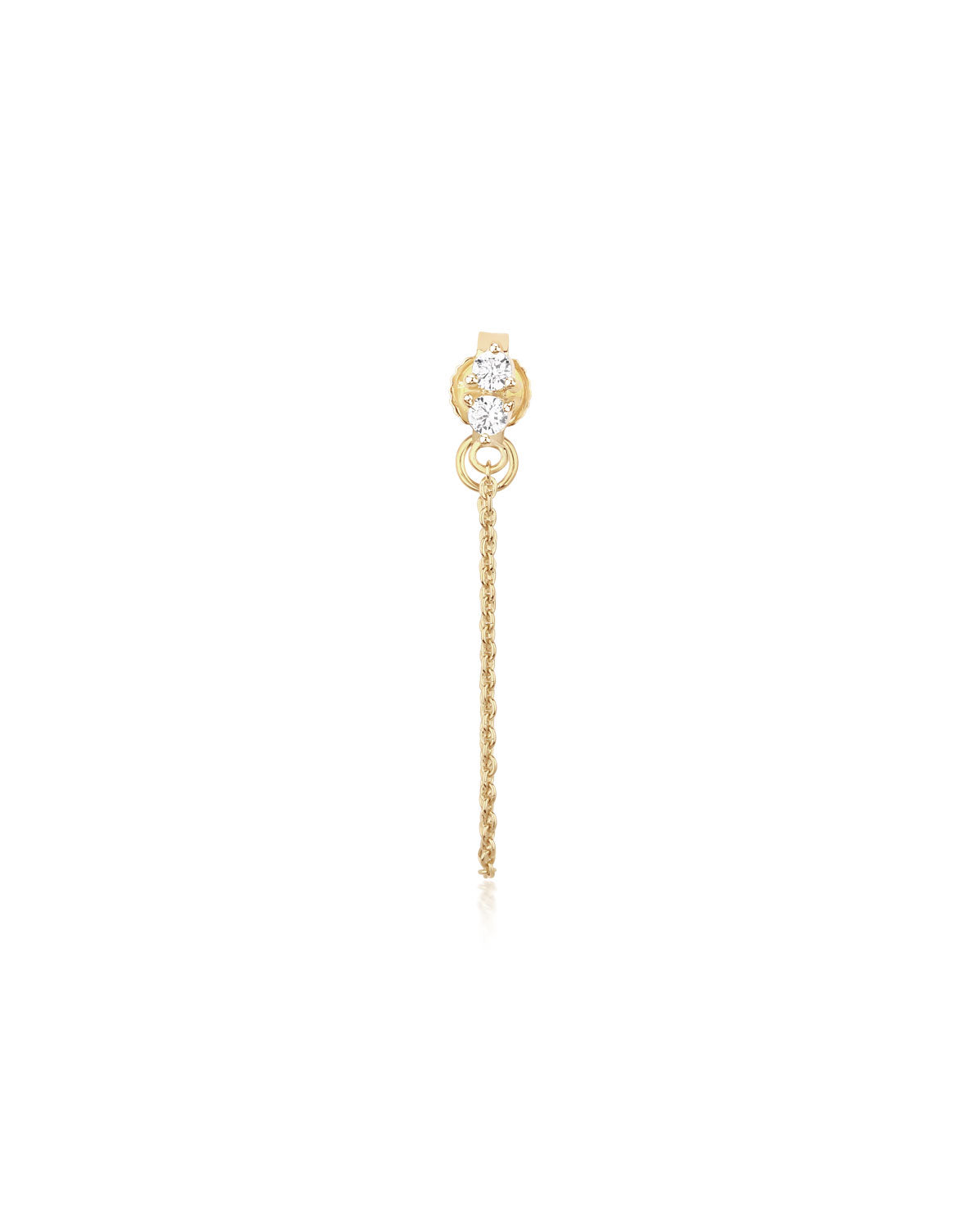Back side chain earrings clearance