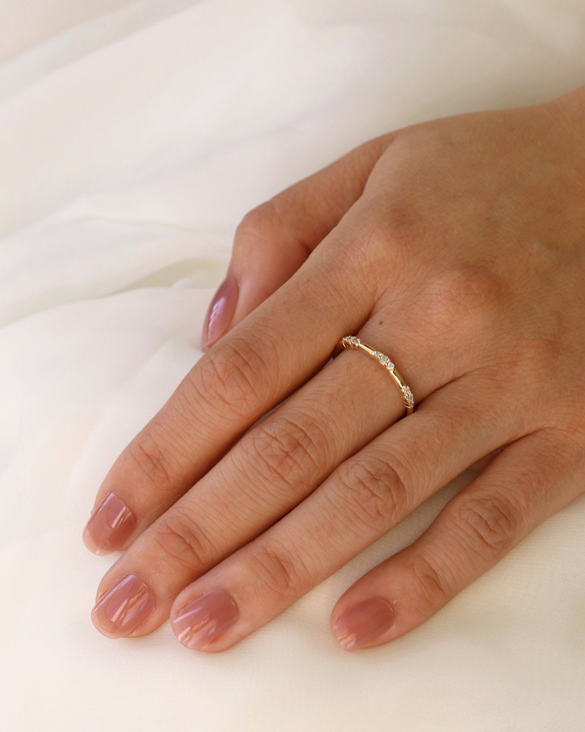 Diamond Triplets Ring