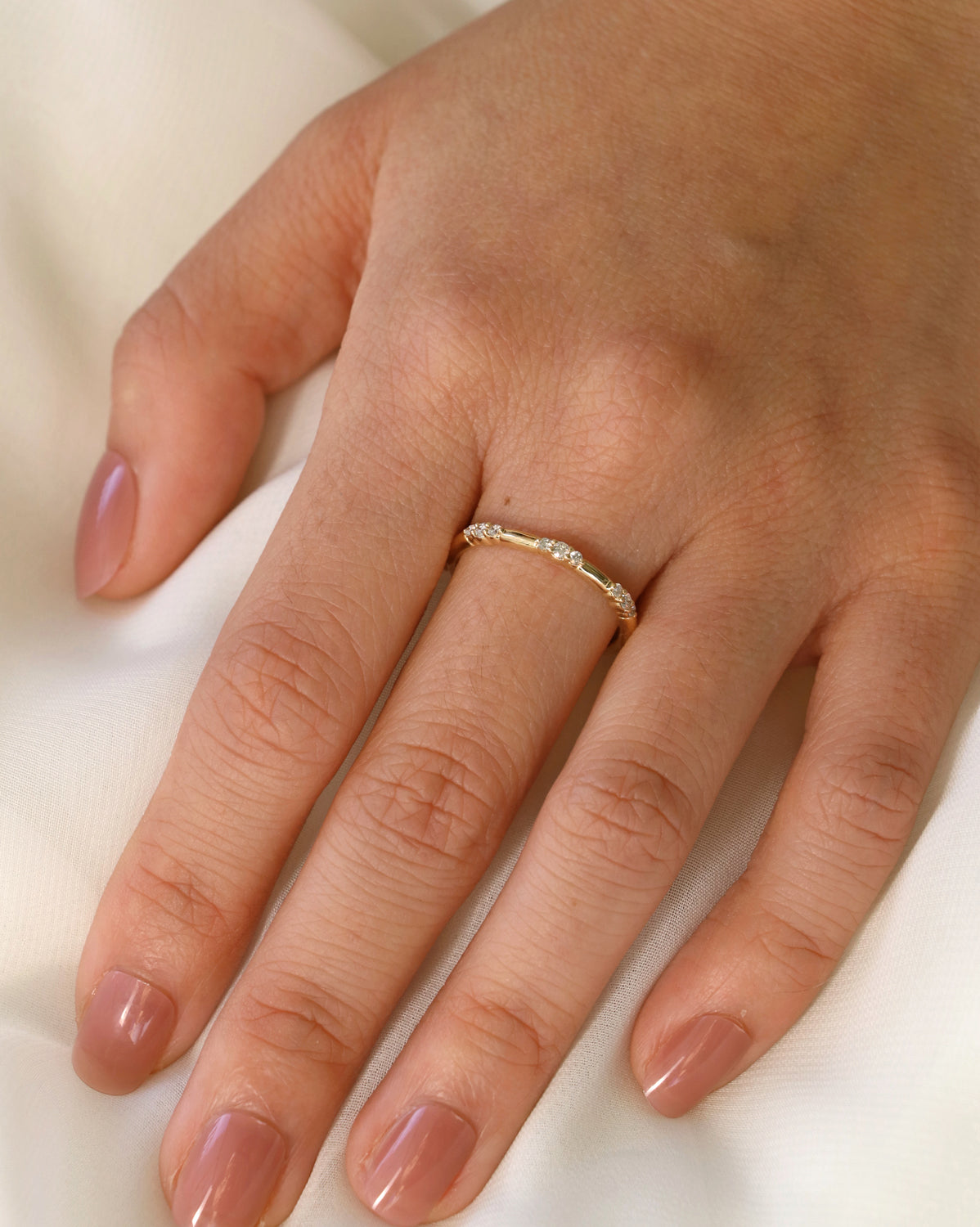 Diamond Triplets Ring