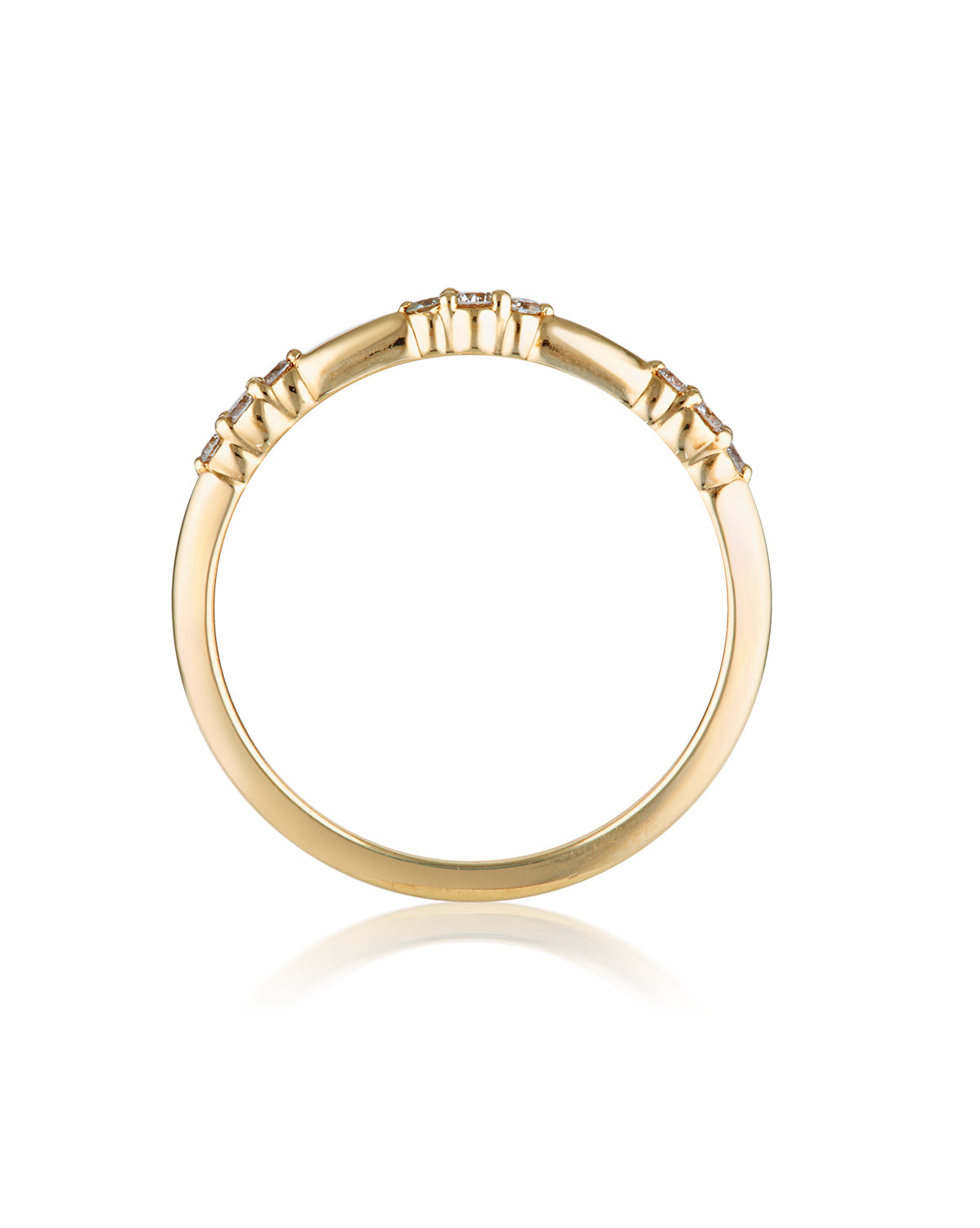 Diamond Triplets Ring