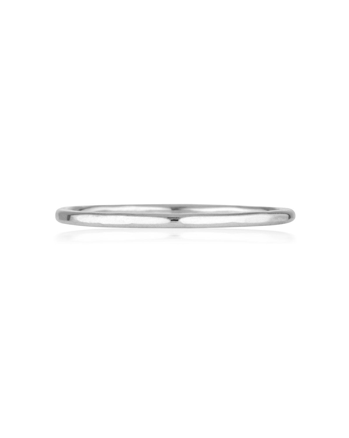 Journey Ring (Sterling Silver) by Sit & Wonder. A lightly hammered plain band.
