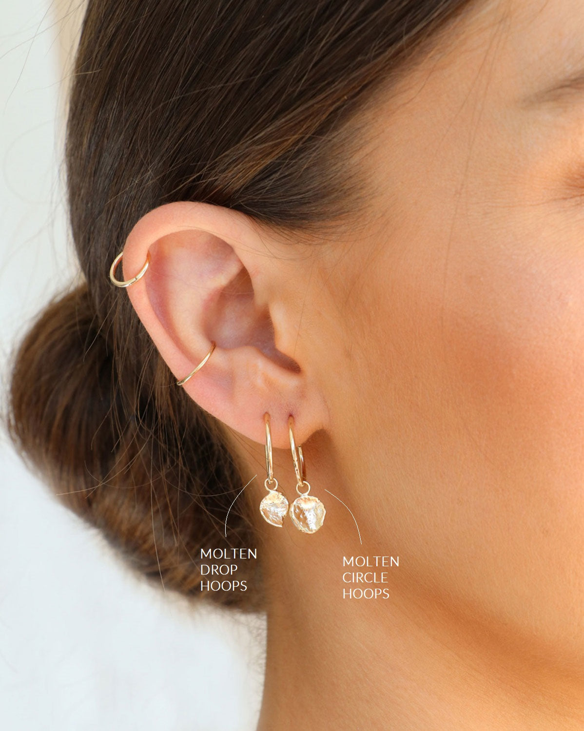 (Pair) Molten Circle Hoops