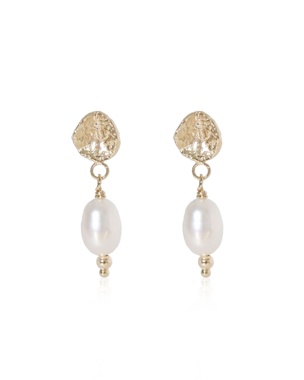 (Pair) Pearl Dew Drop Earrings