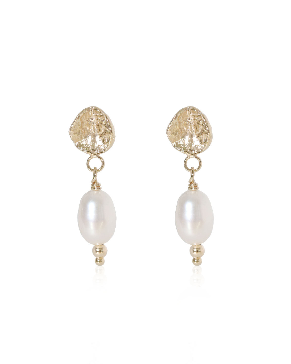 (Pair) Pearl Dew Drop Earrings