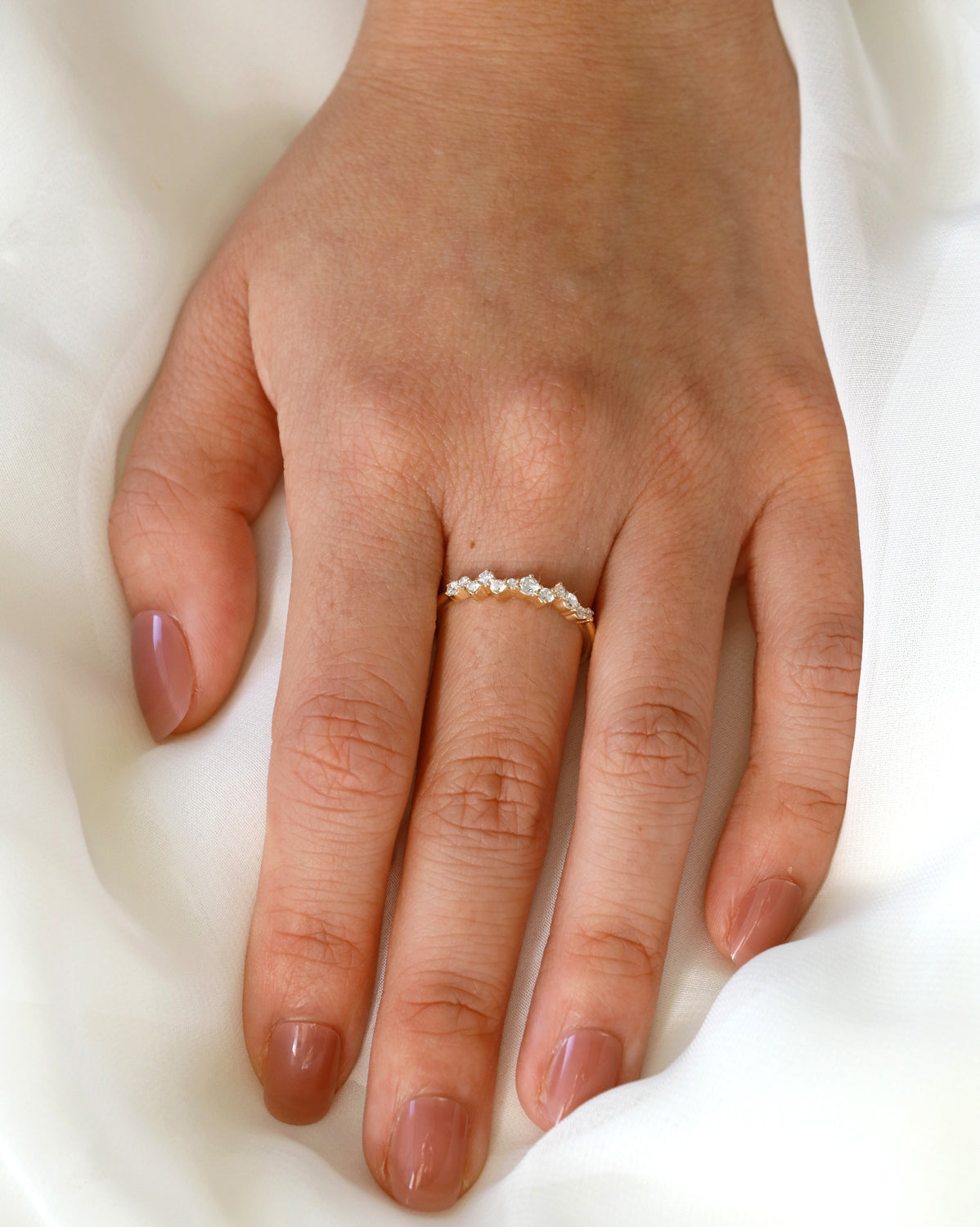 Diamond Scattered Ring